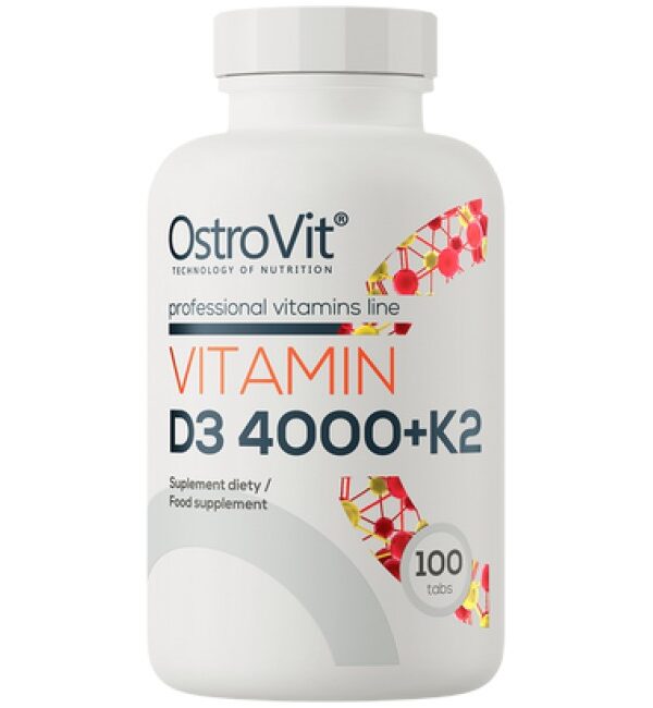 OstroVit Vitamin D3 4000 + K2 | Vege Caps 100 капсули, 100 Дози