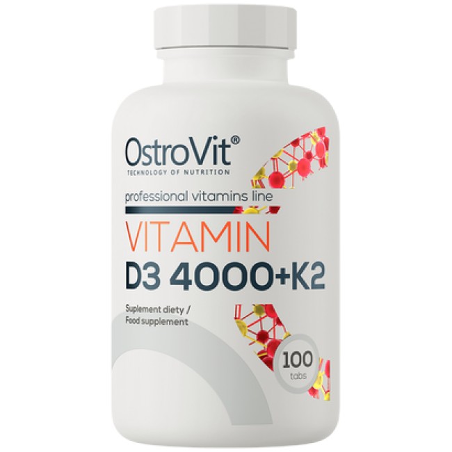 OstroVit Vitamin D3 4000 + K2 | Vege Caps 100 капсули, 100 Дози
