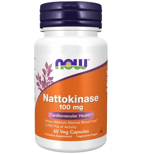 NOW Foods Nattokinase 100 mg   60 капсули
