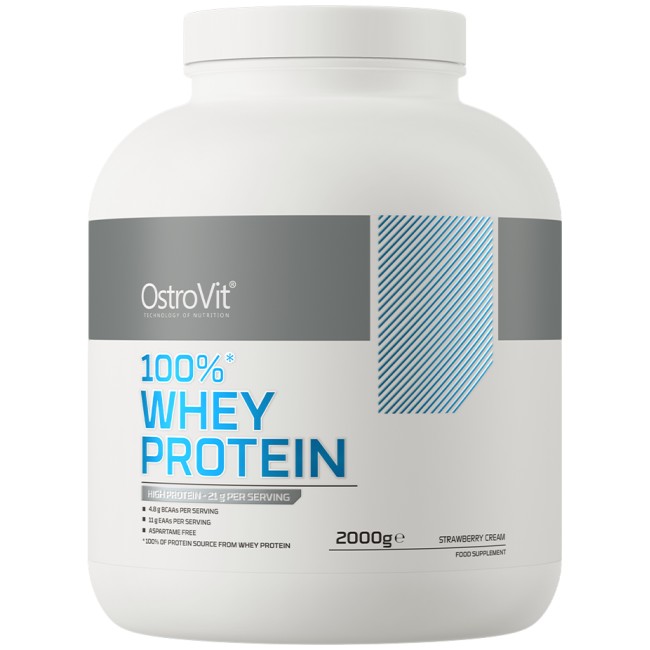 OstroVit Whey Protein | 100% Whey Protein Concentrate + Funnel Pillbox FREE 2000 грама, 66 Дози