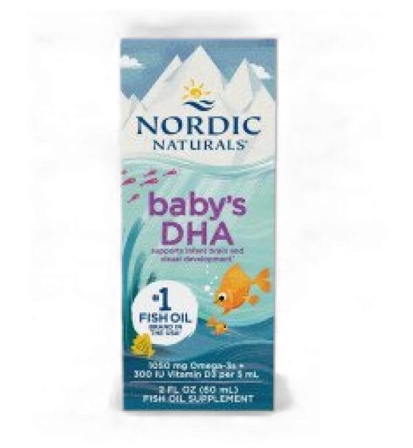 Nordic Naturals Baby's DHA | 1050mg Omega-3 With Vitamin D 60 мл, 12 Дози
