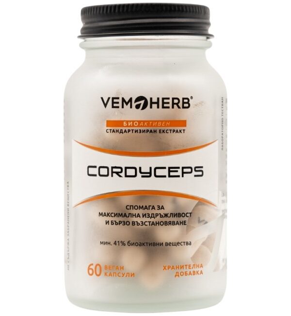 Cordyceps 650 mg 60 капсули, 60 Дози