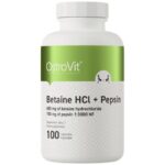 OstroVit Betaine HCl + Pepsin 100 капсули, 100 Дози