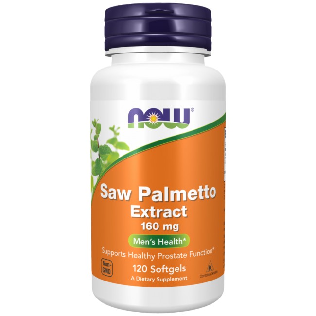 NOW Foods Saw Palmetto Extract 160 mg 120 Гел капсули, 120 Дози