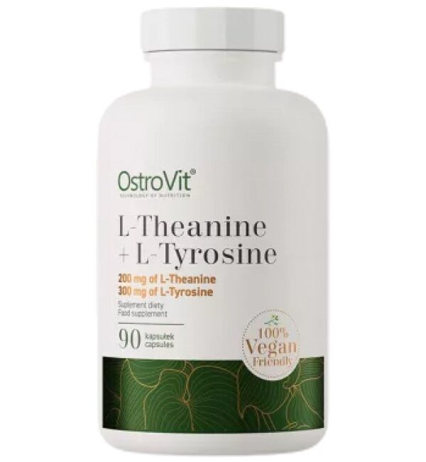 OstroVit L-Theanine + L-Tyrosine / Vege 90 капсули, 90 Дози