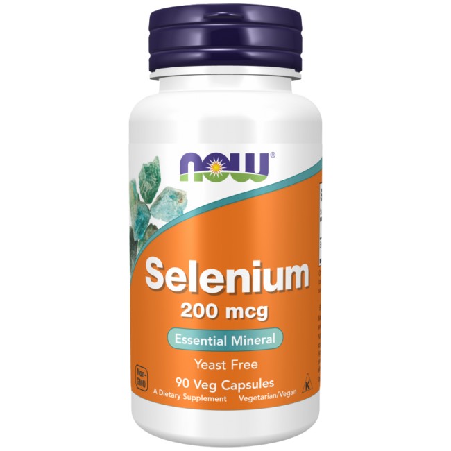 NOW Foods Selenium 200 mcg 90 капсули, 90 Дози