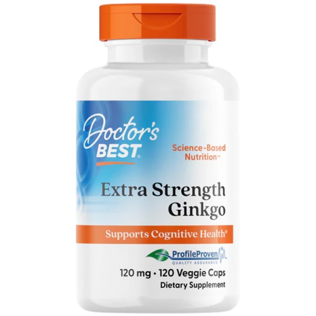 Doctor's Best BEST Extra Strength Ginkgo 120 mg 120 капсули, 120 Дози