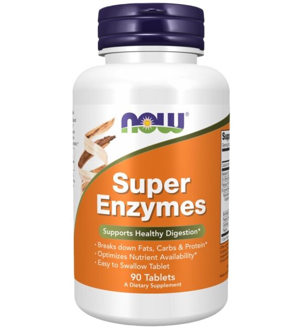 NOW Foods Super Enzymes 90 таблетки 90 Дози