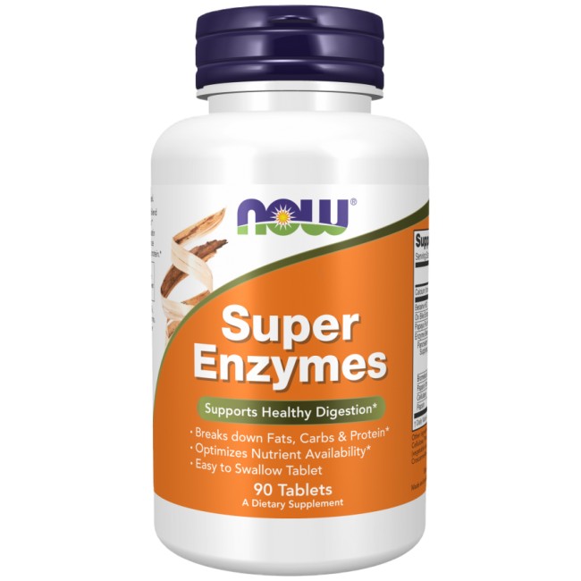 NOW Foods Super Enzymes 90 таблетки 90 Дози
