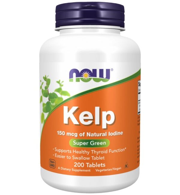 NOW Foods Kelp 150 mcg of Natural Iodine 200 Таблетки