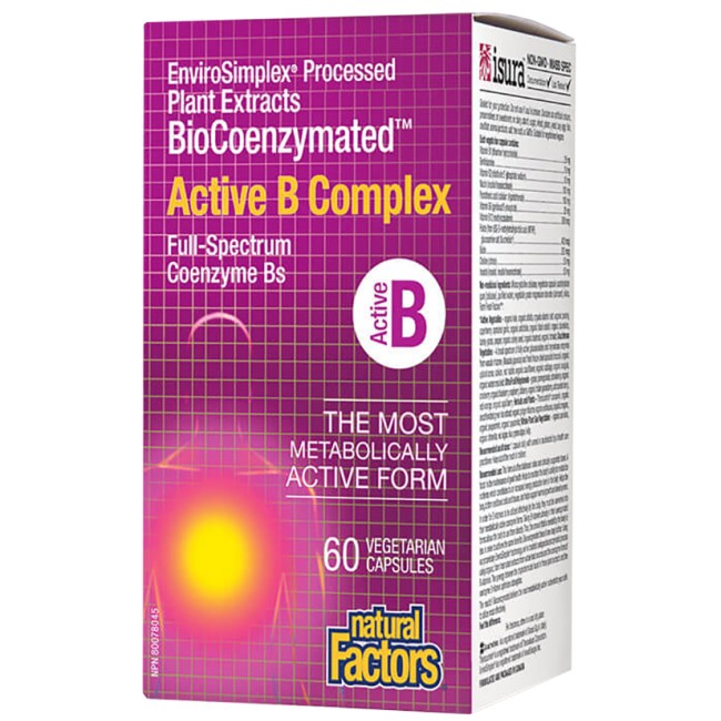 Natural Factors BioCoenzymated Active B-Complex Разфасовка: 60 капсули