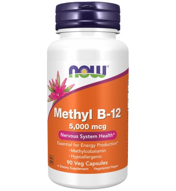 NOW Foods Methyl B-12 5000 mcg 90 капсули, 90 Дози