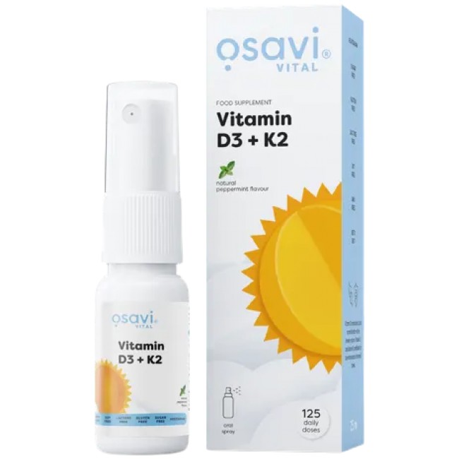 Osavi Vitamin D3 + K2 | Oral Spray 25 мл, 125 Дози