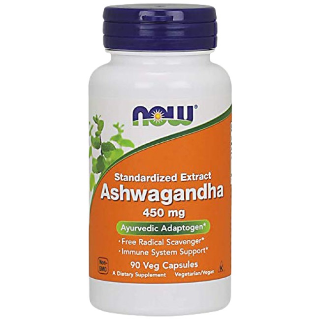 NOW Foods Ashwagandha Extract 450 mg 90 капсули, 90 Дози