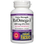 Natural Factors RxOmega 3 Extra Strength 1170 mg 60 Гел капсули
