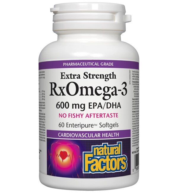 Natural Factors RxOmega 3 Extra Strength 1170 mg   60 Гел капсули