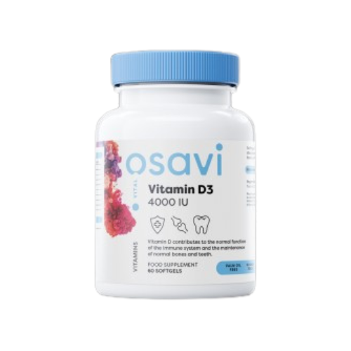 Osavi Vitamin D3 4000 IU | Quali-D® 60 Гел капсули, 60 Дози