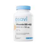 Osavi Vitamin D3 4000 + K2 150 mcg | with Quali®-D & K2VITAL® 60 Гел капсули, 60 Дози
