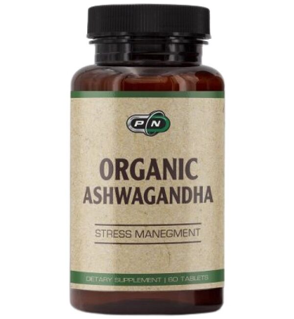 PURE Nutrition USA Ashwagandha Organic 60 Таблетки, 30 Дози