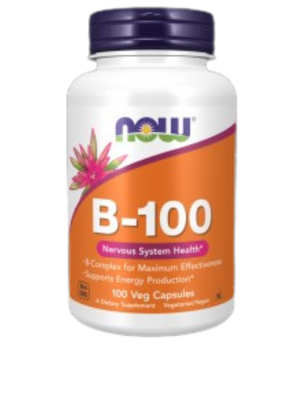NOW Foods Vitamin B-100  100 капсули, 100 Дози