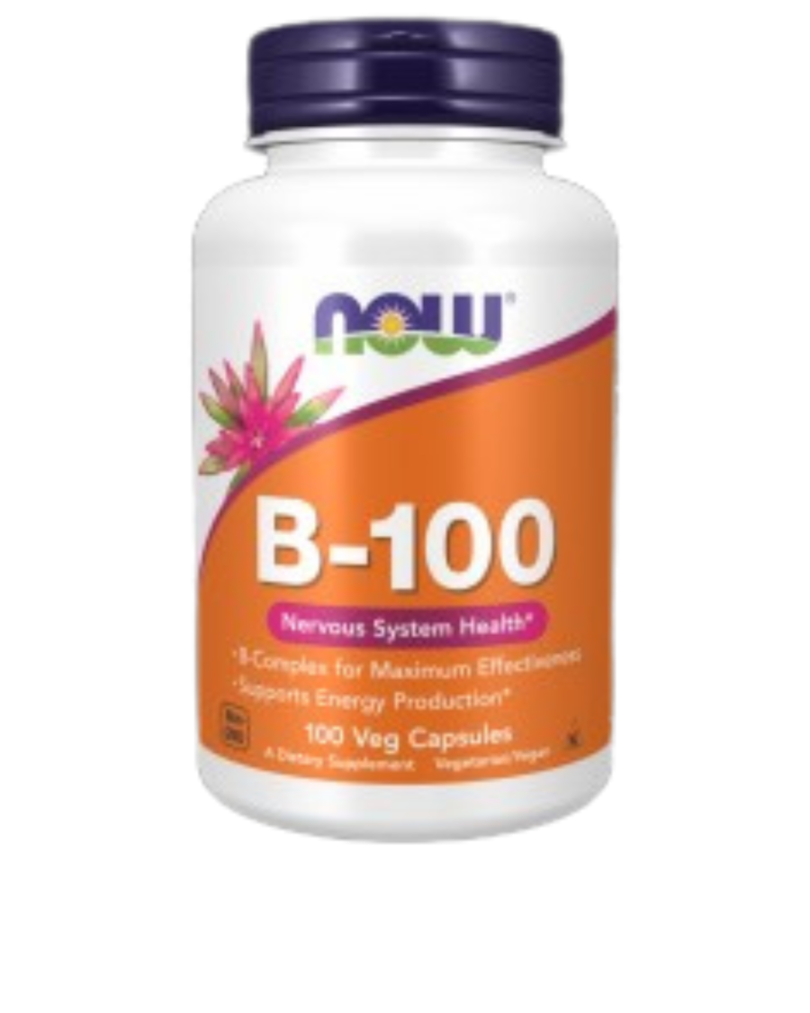 NOW Foods Vitamin B-100 100 капсули, 100 Дози