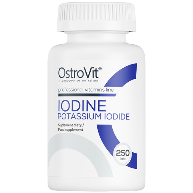 OstroVit Iodine 400 mcg | Potassium Iodine 250 Таблетки, 500 Дози