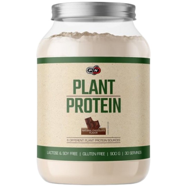 PURE Nutrition USA Plant Protein / Natural Chocolate 900 грама, 30 Дози
