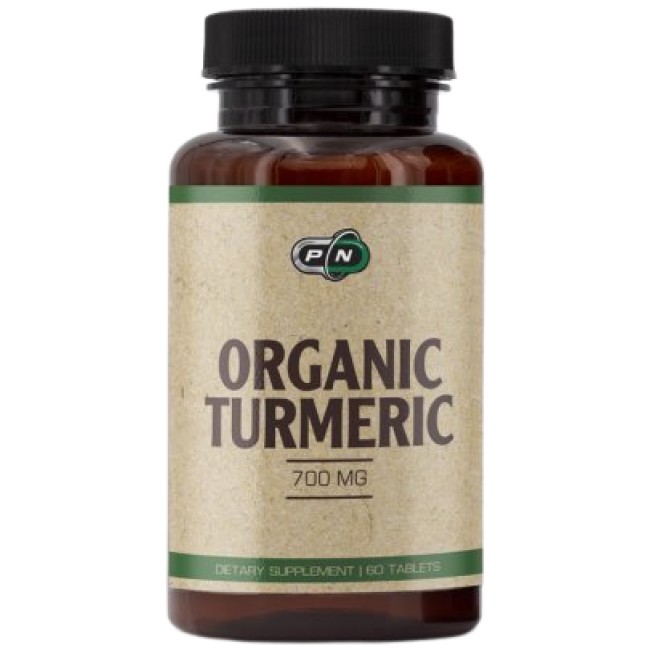 PURE Nutrition USA Organic Turmeric 700 mg 60 Таблетки, 60 Дози
