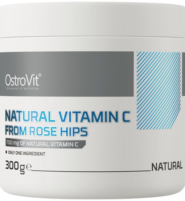 OstroVit Natural Vitamin C Powder / from Rose Hips 300 грама, 300 Дози
