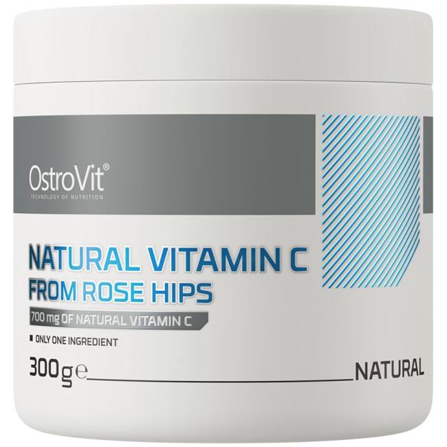 OstroVit Natural Vitamin C Powder / from Rose Hips 300 грама, 300 Дози