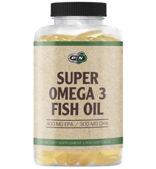PURE Nutrition USA Super Omega 3 Fish Oil 1200 mg 100 Гел капсули, 100 Дози