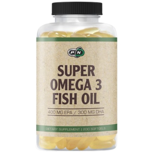 PURE Nutrition USA Super Omega 3 Fish Oil 1200 mg 100 Гел капсули, 100 Дози