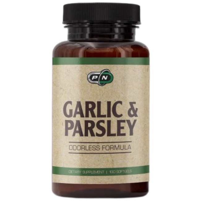 PURE Nutrition USA Garlic & Parsley 100 Гел капсули, 100 Дози