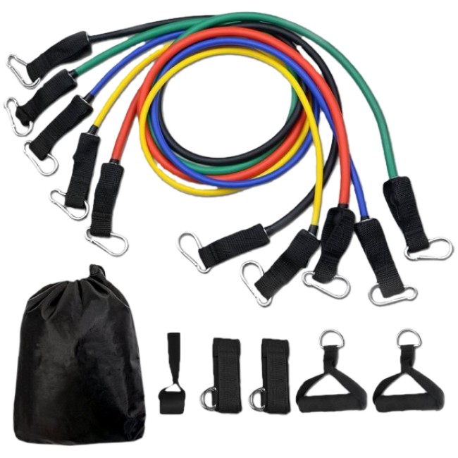 Комплект тренировъчни ластици / Resistance Cable set-11 Pcs