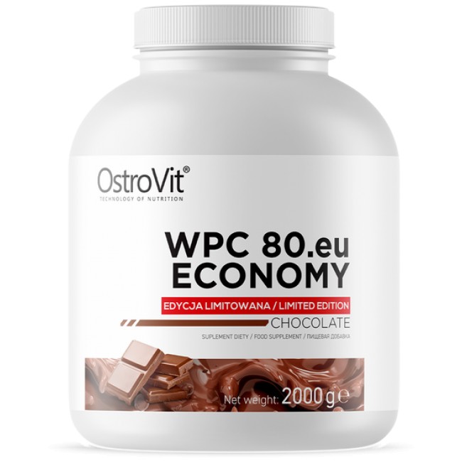 OstroVit Economy WPC 80.eu / Whey Protein Concentrate 2000 грама, 66 Дози