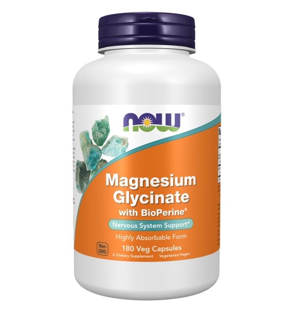 NOW Foods Magnesium Glycinate with BioPerine®