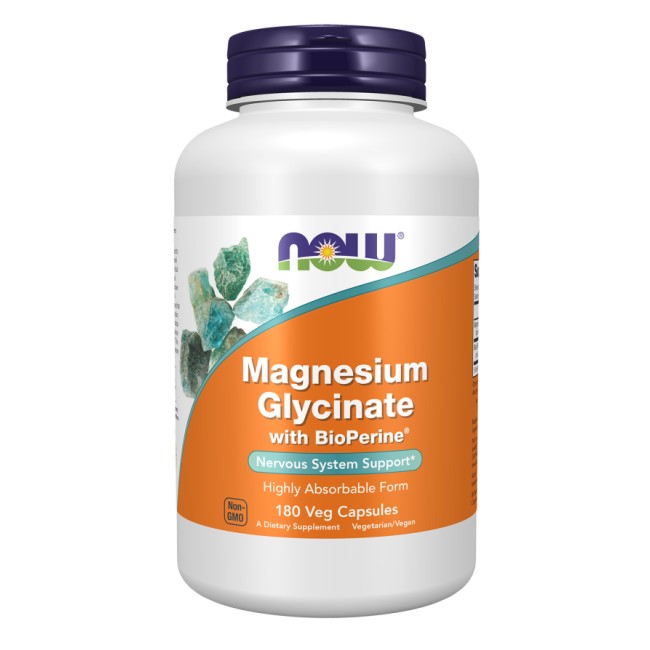 NOW Foods Magnesium Glycinate with BioPerine®