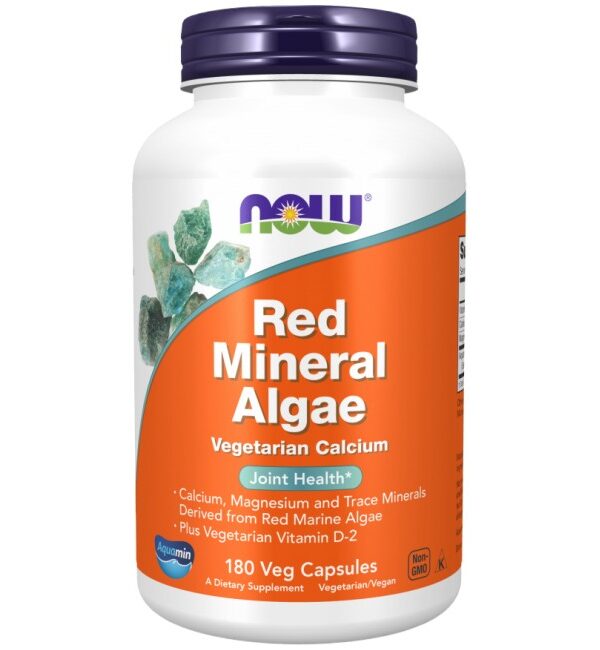 NOW Foods Red Mineral Algae 180 капсули, 45 Дози