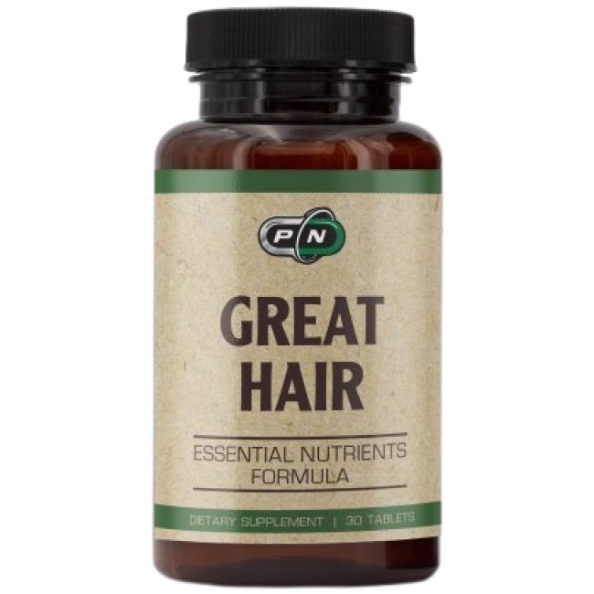 PURE Nutrition USA Great Hair 30 Таблетки, 30 Дози