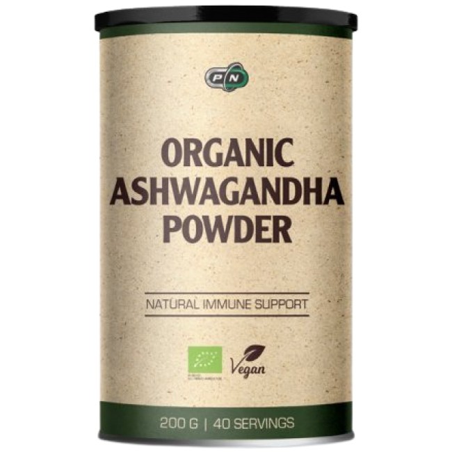 PURE Nutrition USA Organic Ashwagandha Powder 200 грама, 40 Дози