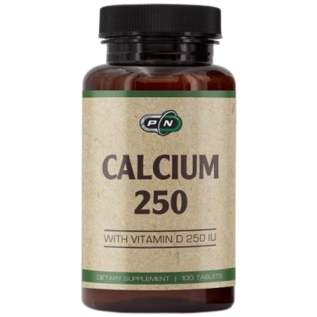 PURE Nutrition USA Calcium With Vitamin D 100 Таблетки, 100 Дози