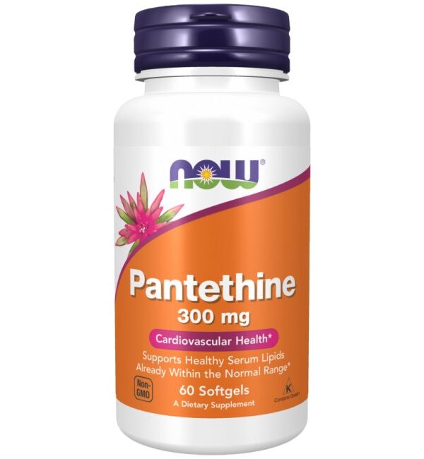 NOW Foods Pantethine 300 mg 60 Гел капсули, 60 Дози