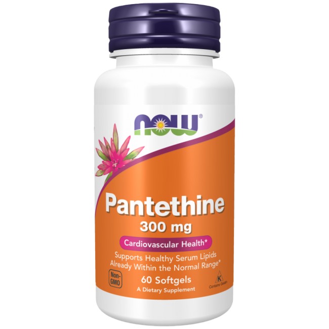 NOW Foods Pantethine 300 mg 60 Гел капсули, 60 Дози