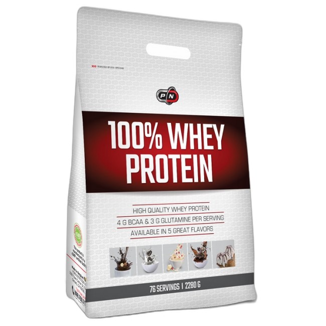 PURE Nutrition USA 100% Whey Protein 2272 грама, 76 Дози