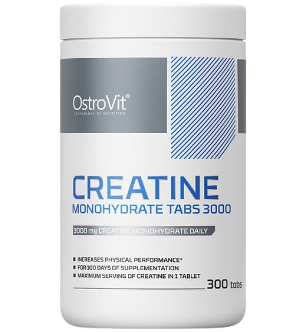 OstroVit Creatine Monohydrate Tabs 3000 300 Таблетки, 100 Дози