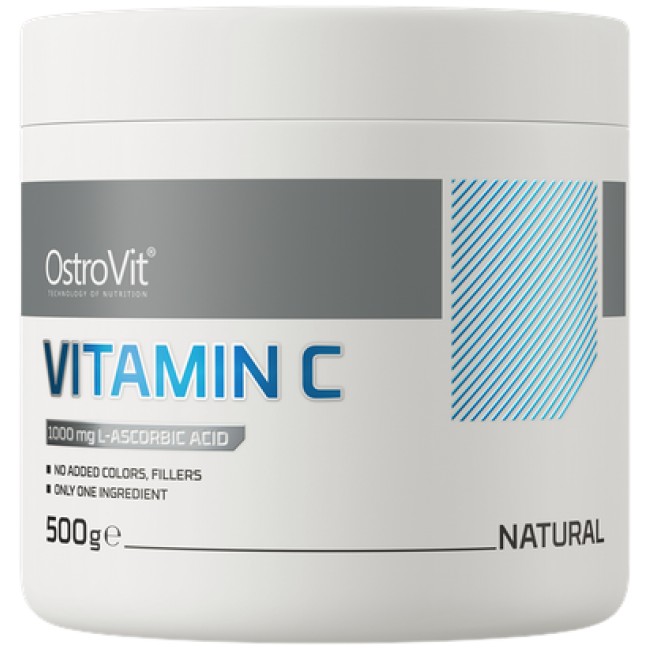 OstroVit 100% Vitamin C Powder 500 грама, 500 Дози