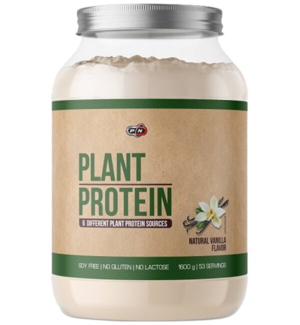 PURE Nutrition USA Plant Protein / Natural Vanilla 1600 грама, 53 Дози