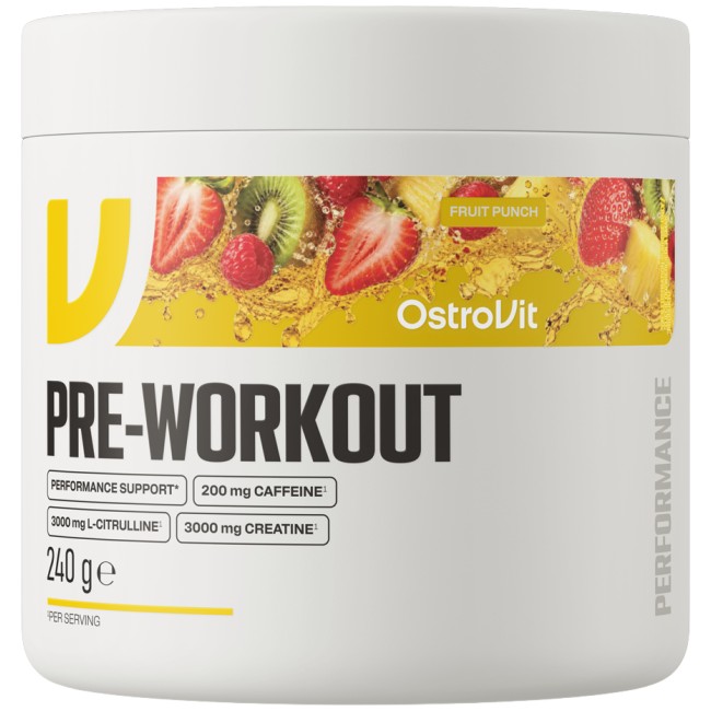 OstroVit Pre-Workout | with L-Citrulline, Creatine & Caffeine 240 грама, 20 Дози