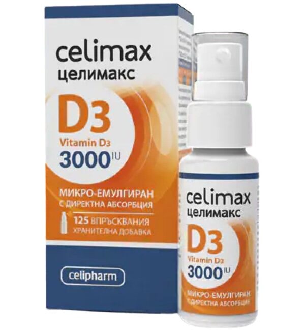 CeliPharm Celimax D3 Spray 25 мл, 125 Дози