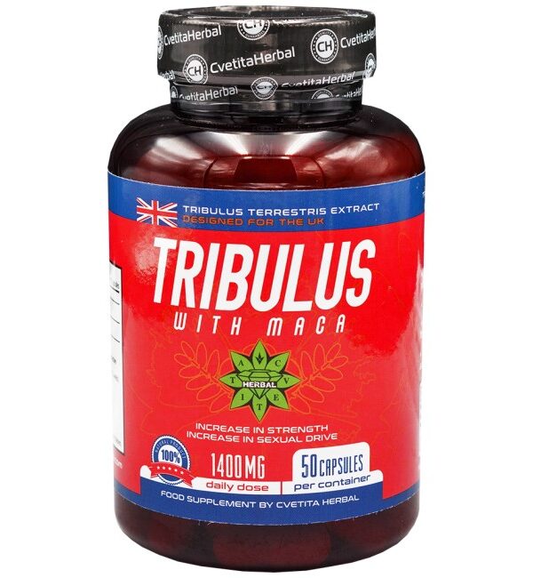 Cvetita Herbal Tribulus With Maca 1400 mg 50 капсули, 25 Дози